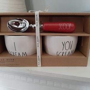 Rae Dunn Ice Cream set